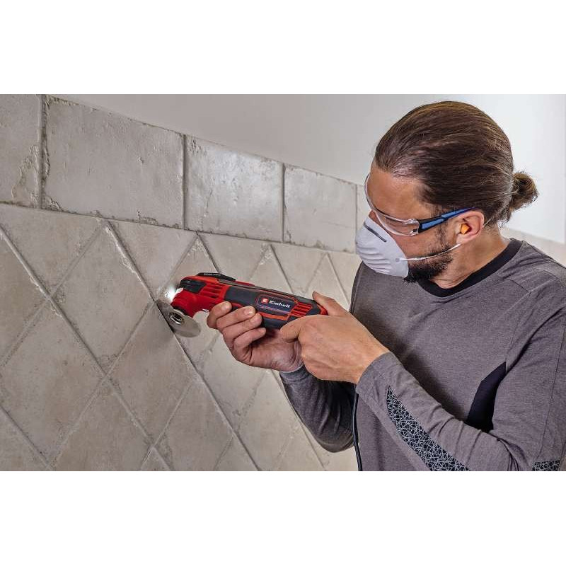 Einhell Багатофункціональний інструмент TE-MG 350 EQ, 350Вт, 11000-20000об•хв, LED, набір насадок, кейс, 1.31кг (4465155)