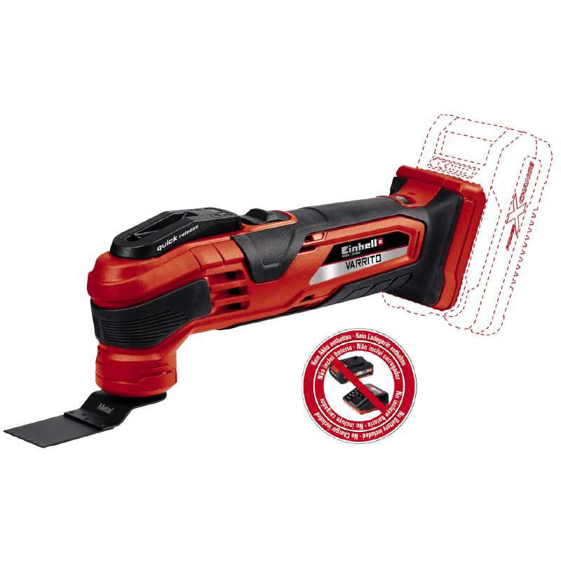 Einhell Багатофункціональний інструмент VARRITO акум., PXC, 18В, 22000-40000 об/хв (4465160)