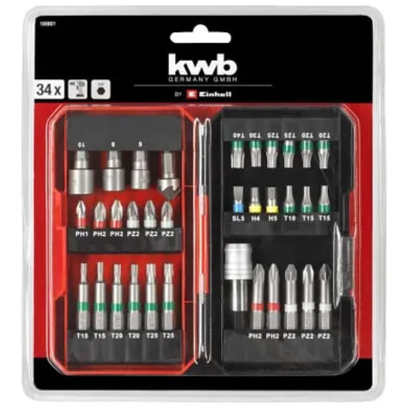 Einhell Набір біт KWB 34 предметів (108801)