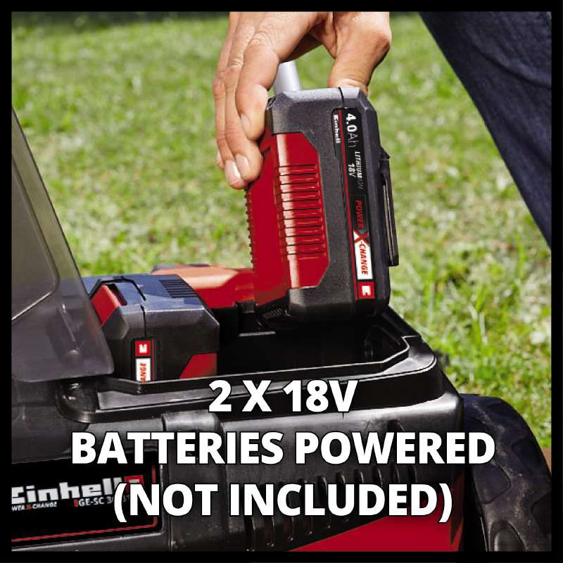 Einhell Аератор-скарифікатор акумуляторний GC-SC 36/31 Li PXC 18В 31см 10.9кг (без АКБ та ЗП) (3420660)