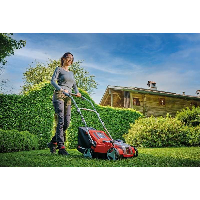 Einhell Аератор-скарифікатор акумуляторний GE-SA 36/35 Li - Solo 36В 35см безщітковий ножи 16шт 11.31кг (без АКБ та ЗП) (3420685)