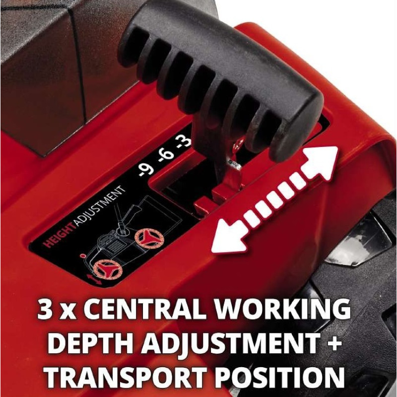 Einhell Аератор-скарифікатор акумуляторний GE-SA 36/35 Li - Solo 36В 35см безщітковий ножи 16шт 11.31кг (без АКБ та ЗП) (3420685)