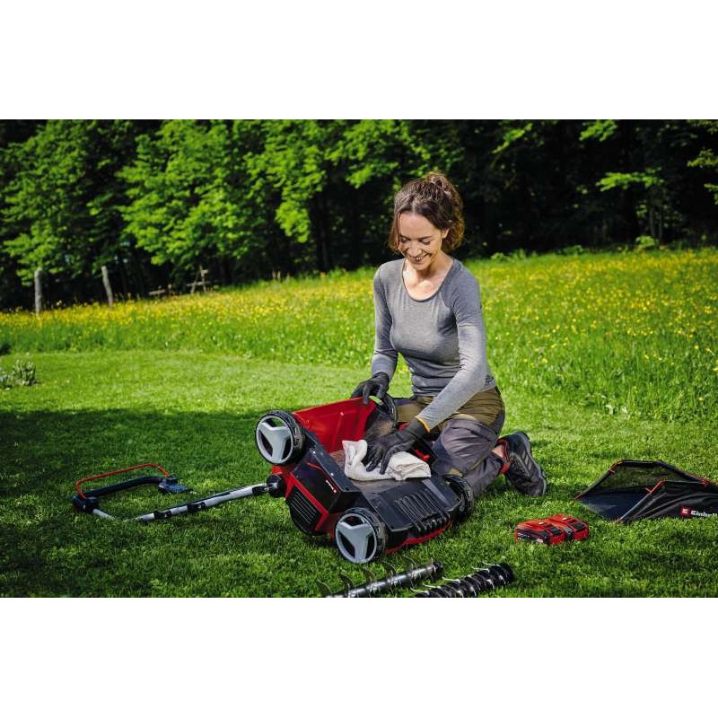 Einhell Аератор-скарифікатор акумуляторний GE-SA 36/35 Li - Solo 36В 35см безщітковий ножи 16шт 11.31кг (без АКБ та ЗП) (3420685)