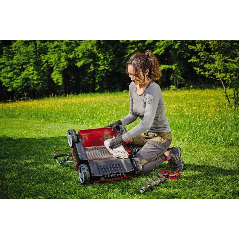 Einhell Аератор-скарифікатор акумуляторний GE-SC 36/35 Li - Solo 36В 35см безщітковий ножи 16шт 9.94кг (без АКБ та ЗП) (3420680)