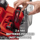 Einhell Аератор-скарифікатор акумуляторний GE-SC 36/35 Li - Solo 36В 35см безщітковий ножи 16шт 9.94кг (без АКБ та ЗП) (3420680)