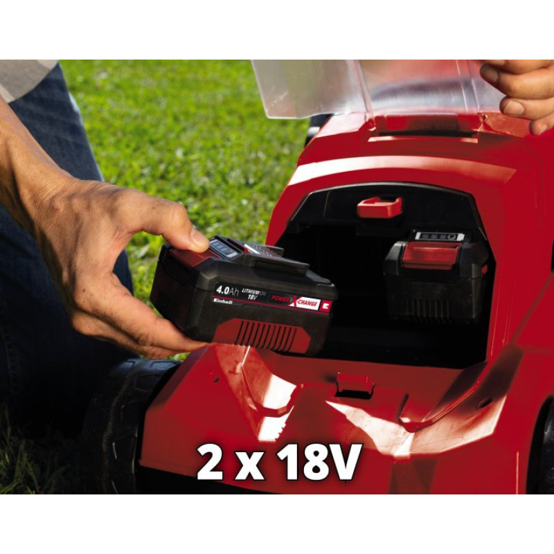 Einhell Акумуляторна газонокосарка GE-CM 36/37 Li Solo, без акб і з/п (3413172)