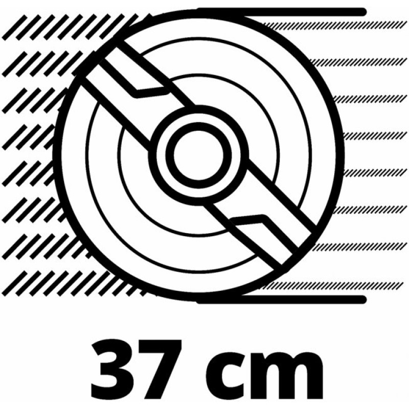 Einhell Акумуляторна газонокосарка GE-CM 36/37 Li Solo, без акб і з/п (3413172)