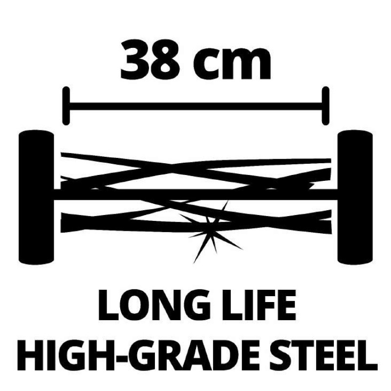 Einhell Газонокосарка ручна акумуляторна GE-HM 18/38 Li - Solo, без акб і з/п (3414200)