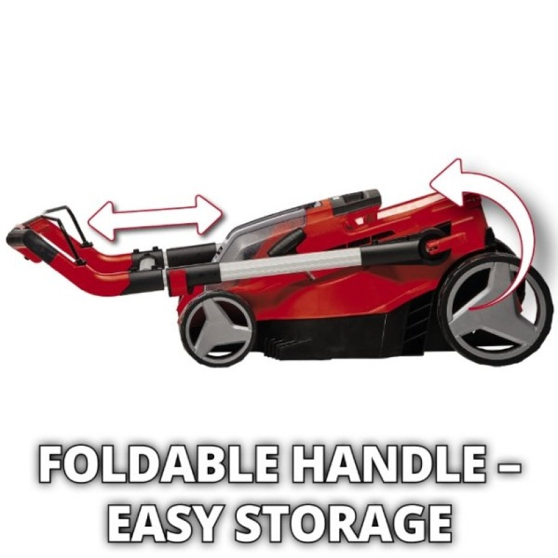 Einhell Акумуляторна газонокосарка RASARRO 36/38, 2 акб 4.0 Ah, з/п (3413180)