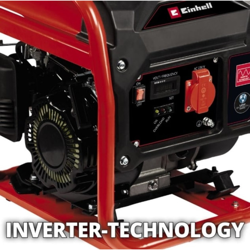 Einhell Генератор бензиновий інверторний TC-IG 1100, 1100Вт, 3600об/хв, 1х230В(1 фаза), 4.35А, бак 6.5л, 95дБ, ручний старт, 20.6кг (4152580)