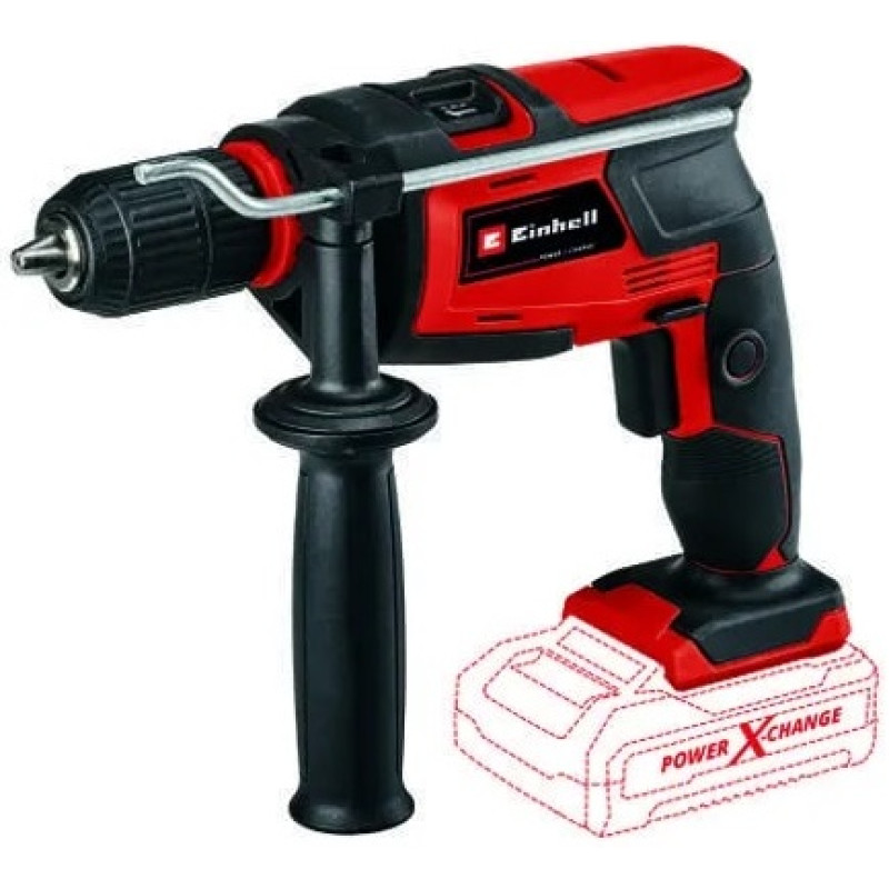 Einhell Дриль ударний PXC TC-ID 18 Li-Solo, PXC, акум., ШЗП, 2600об/хв, 0-13мм, 1.6кг, (без АКБ та ЗП) (4513960)