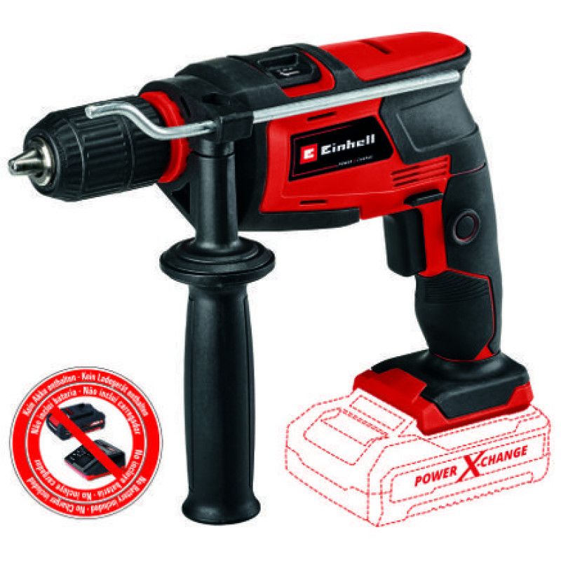 Einhell Дриль ударний PXC TC-ID 18 Li-Solo, PXC, акум., ШЗП, 2600об/хв, 0-13мм, 1.6кг, (без АКБ та ЗП) (4513960)