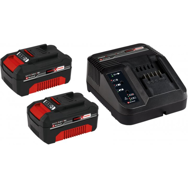 Einhell Набір акумулятор та зарядний пристрій Starter-Kit Power-X-Change 18В 2х3.0 Ah (4512098)