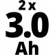 Einhell Набір акумулятор та зарядний пристрій Starter-Kit Power-X-Change 18В 2х3.0 Ah (4512098)