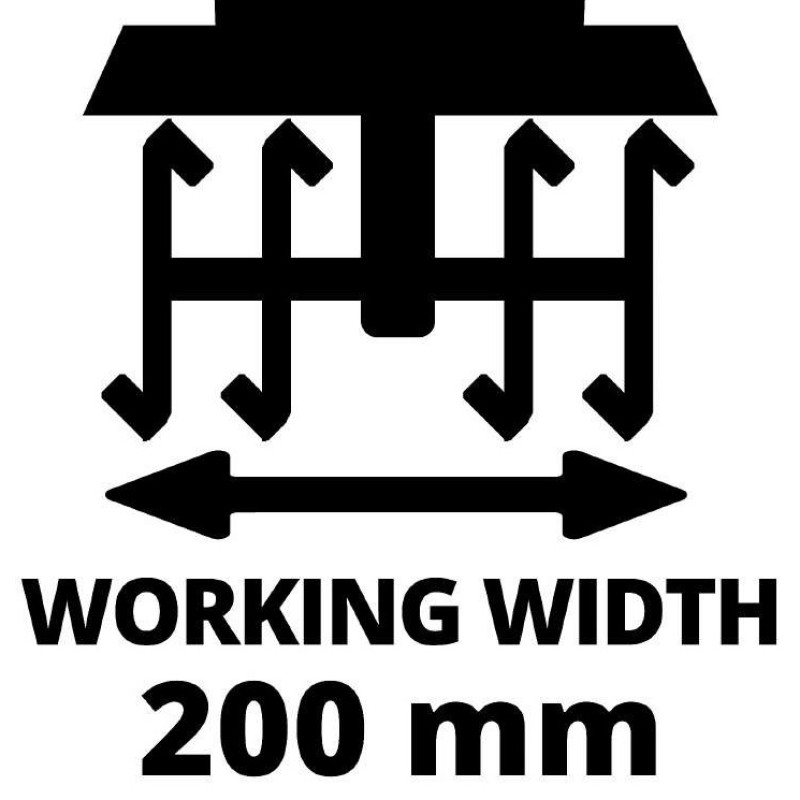 Einhell Культиватор акум GE-CR 18/20 Li E - Solo, 18В, PXC, шир. 20 см, глиб. 200 мм (3431210)