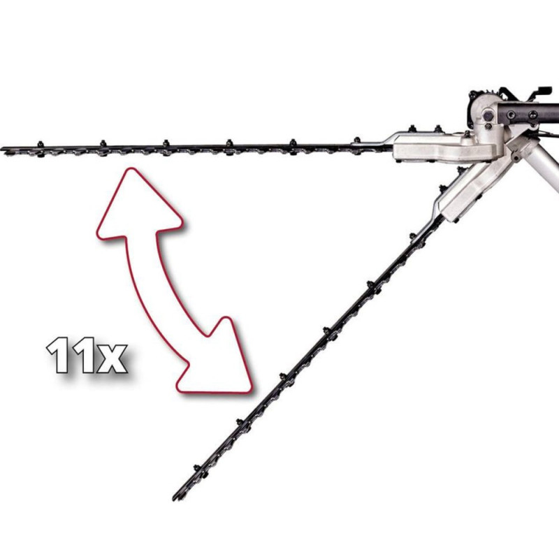 Einhell Кущоріз-висоторіз телескопічний GC-HC 90/2046 T 900Вт - набір з 2 насадок: кущоріз 460мм і пилка 200мм 6.1кг (4501290)