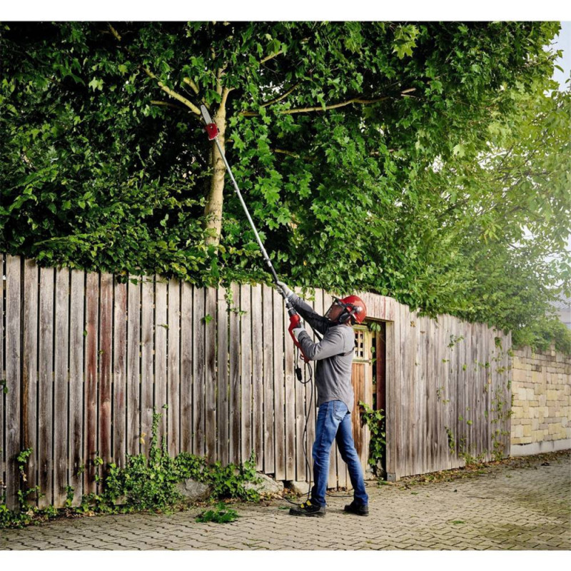 Einhell Кущоріз-висоторіз телескопічний GC-HC 90/2046 T 900Вт - набір з 2 насадок: кущоріз 460мм і пилка 200мм 6.1кг (4501290)