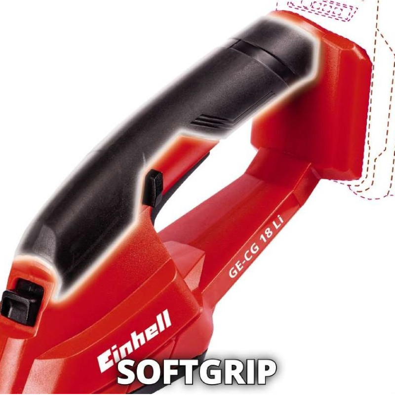 Einhell Ножиці для трави акум GE-CG 18 Li - Solo, 18В, PXC, леза 100/200 мм, 0.66 кг (без АКБ і ЗП) (3410370)