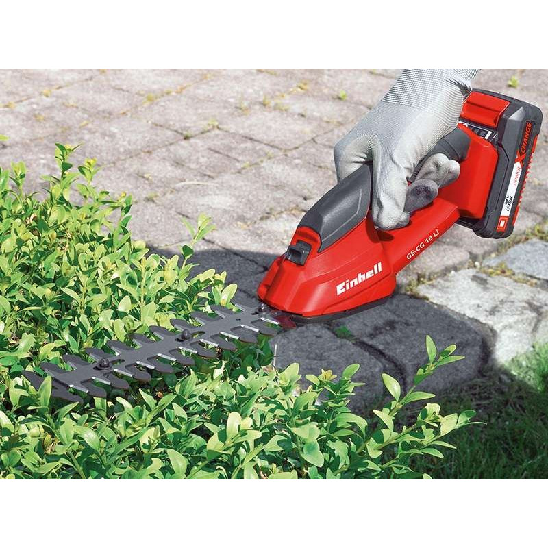 Einhell Ножиці для трави акум GE-CG 18 Li - Solo, 18В, PXC, леза 100/200 мм, 0.66 кг (без АКБ і ЗП) (3410370)