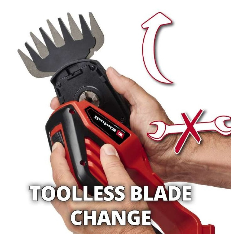 Einhell Ножиці для трави акум GE-CG 18/100 Li T - Solo, 18В, PXC (без АКБ і ЗП) (3410310)