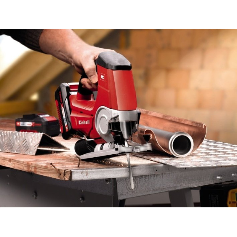 Einhell Лобзик TC-JS 18LI-Solo акумуляторний PXC 18В 2700об·хв хід 20мм 1.63кг без АКБ та ЗП (4321209)