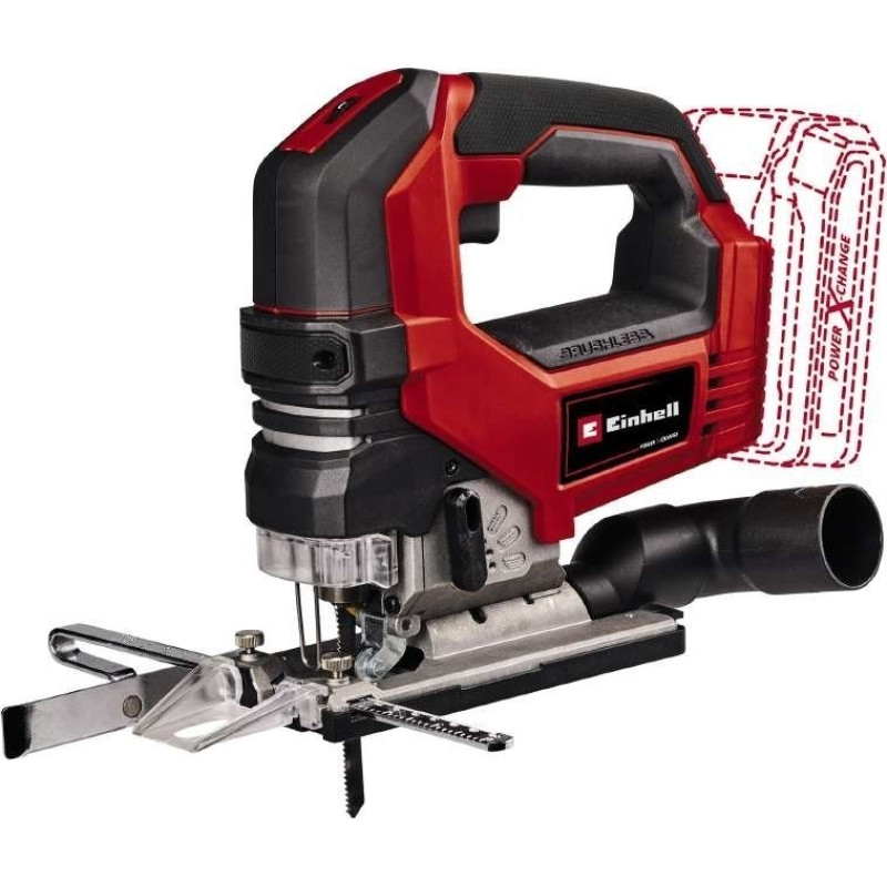 Einhell Лобзик TP-JS 18/135 Li BL - Solo акумуляторний, PXC 18В, 3500об•хв, безщітковий, плавний пуск, ход 26 мм, 2.2 кг (без АКБ і ЗП) (4321260)