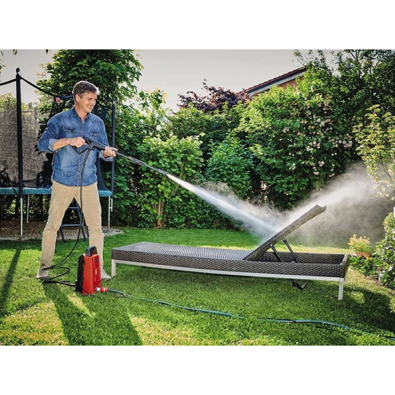 Einhell Мінімийка високого тиску TC-HP 90, 1200Вт, 90бар, 372л/год, шланг 3м, 3.9кг (4140740)