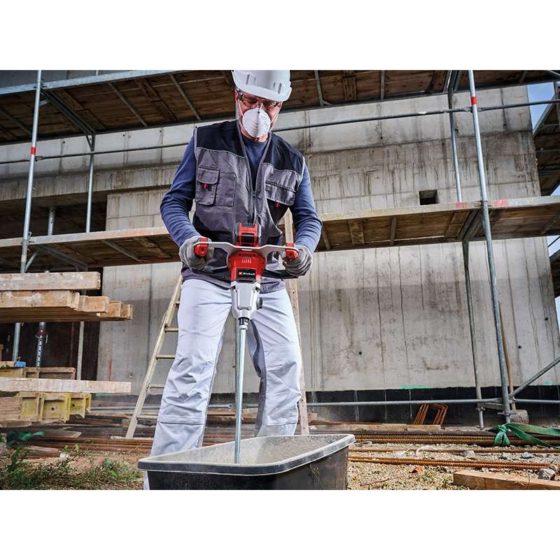 Einhell Міксер будівельний акумуляторний TP-MX 18-2LI BL - Solo, PXC, 18В, 450/720об•хв, М14, 60Нм, безщітковий, 5.11кг, без АКБ і ЗП (4258770)