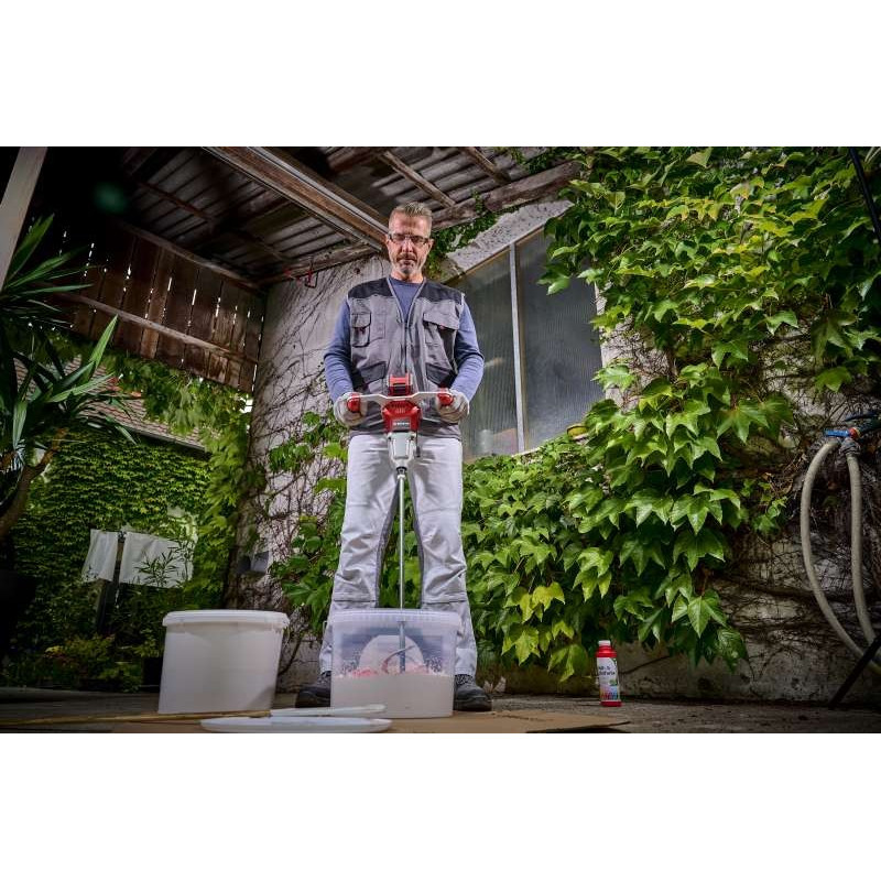 Einhell Міксер будівельний акумуляторний TP-MX 18-2LI BL - Solo, PXC, 18В, 450/720об•хв, М14, 60Нм, безщітковий, 5.11кг, без АКБ і ЗП (4258770)