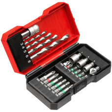 Einhell Набір біт і свердел по металу HSS KWB 22 шт, у кейсі S-Box (108806)