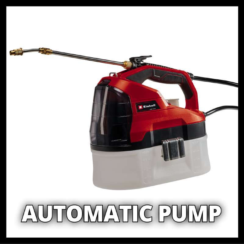 Einhell Обприскувач акум GE-WS 18/35 Li - Solo, 3.8 л, 18В, PXC, 60 л/год, 2.2 кг (без АКБ і ЗП) (3425210)