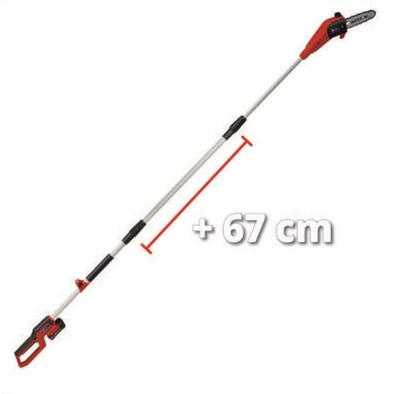 Einhell Висоторіз GC-LC 18/20 Li T-Solo, 18В, 200мм, 195мм, 5.5 м/с, 70мл, 228-288 см, 3 кг (3410581)