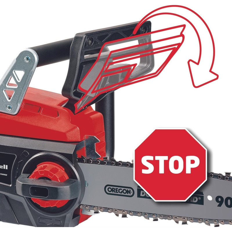 Einhell Пила ланцюгова акумуляторна GE-LC 18/25 Li Set, PXC, 18В, шина 25см, 4.3м/с, акум. 3,0Ah і зарядний пристрій, додатковий ланцюг, 3.6кг (4501777)