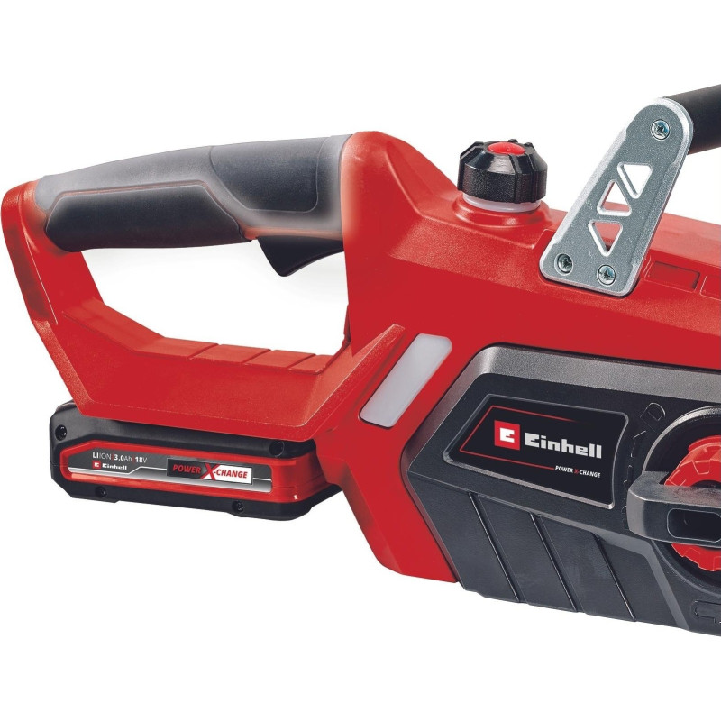 Einhell Пила ланцюгова акумуляторна GE-LC 18/25 Li Set, PXC, 18В, шина 25см, 4.3м/с, акум. 3,0Ah і зарядний пристрій, додатковий ланцюг, 3.6кг (4501777)