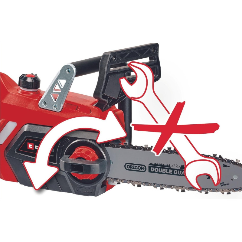 Einhell Пила ланцюгова акумуляторна GE-LC 18/25 Li Set, PXC, 18В, шина 25см, 4.3м/с, акум. 3,0Ah і зарядний пристрій, додатковий ланцюг, 3.6кг (4501777)
