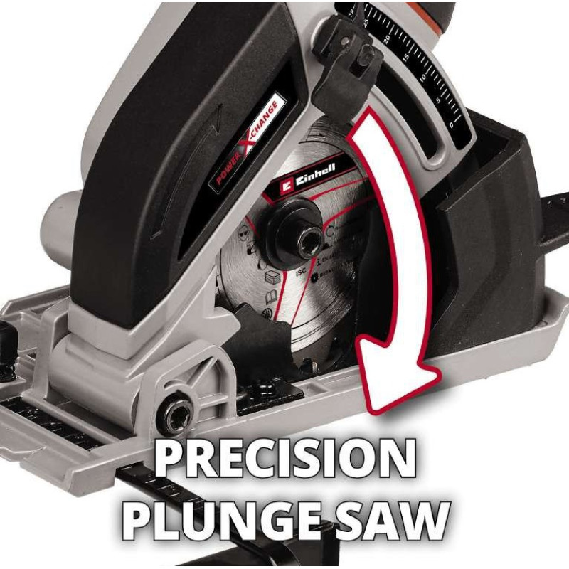 Einhell Акумуляторна міні-циркулярна пила (роторайзер) TE-CS 18/89 Li Solo, без акб (4331100)