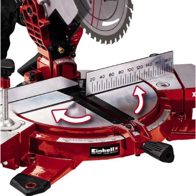 Einhell Акумуляторна торцювальна пила TE-MS 18/210 Li - Solo, без акб (4300890)