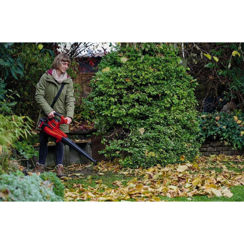 Einhell Повітродув-пилосос садовий акумуляторний GE-LB 36/230 Li E - Solo 36В PXC 230км/год 700куб/год 45л 3.1кг без АКБ і ЗП (3433630)