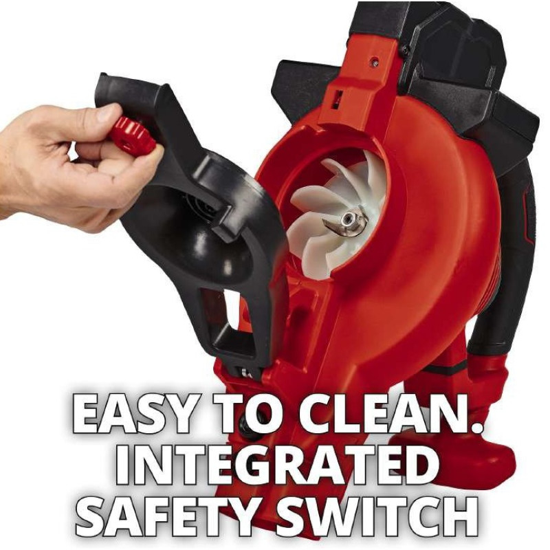 Einhell Повітродув-пилосос садовий акумуляторний GE-LB 36/230 Li E - Solo 36В PXC 230км/год 700куб/год 45л 3.1кг без АКБ і ЗП (3433630)