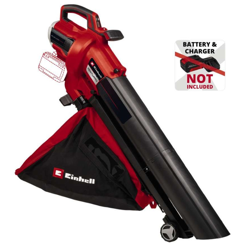 Einhell Пилосос садовий акум VENTURRO 36/240, 36В, PXC, 8000-15000 об/хв, 740 м3/год, 240 км/год, 45 л (3433640)