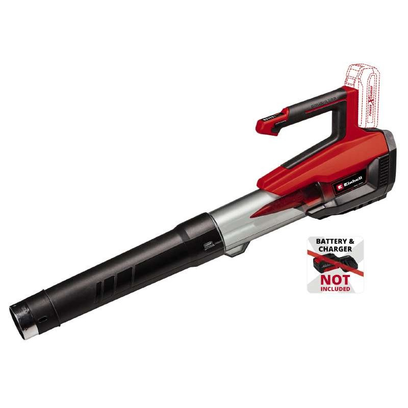 Einhell Повітродув акумуляторний GP-LB 18/200 Li E - Solo, 18В, 200км/г, 630м3/г, 2.2кг, без АКБ і ЗП (3433555)
