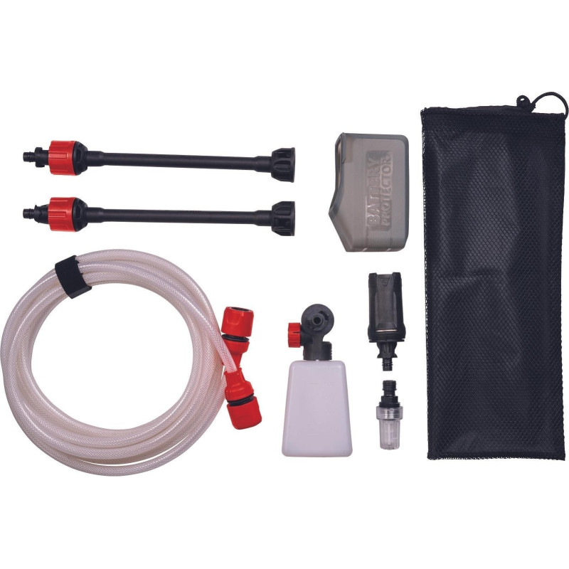 Einhell Мийка високого тиску акумуляторна HYPRESSO 18/24 Li-Solo, PXC, 18В, 24бар, 240л/год, набір аксесуарів, шланг 5м, 1.85кг, (без АКБ і ЗП) (4140130)