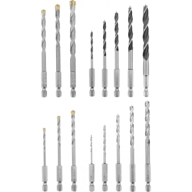 Einhell Набір свердел, універсальний, 2-8мм, 16 шт, кейс (108953)