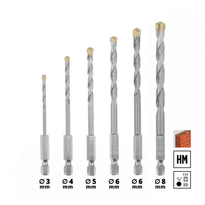 Einhell Набір свердел, універсальний, 2-8мм, 16 шт, кейс (108953)