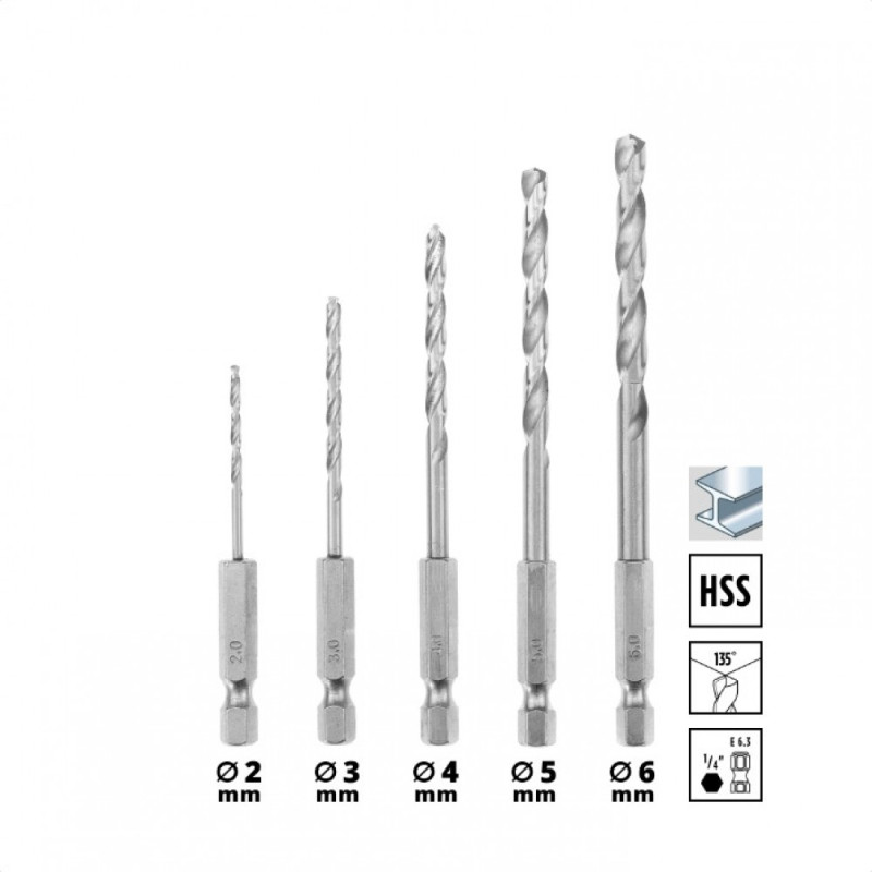 Einhell Набір свердел, універсальний, 2-8мм, 16 шт, кейс (108953)