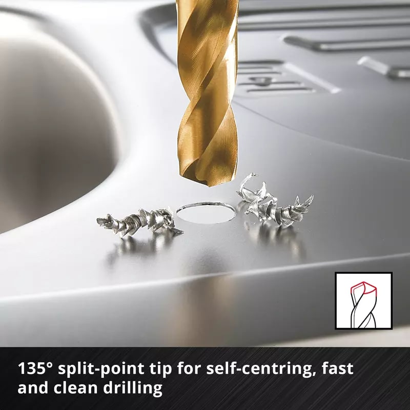 Einhell Набір свердел по металу , 19шт, 1-10мм, кейс (427019)