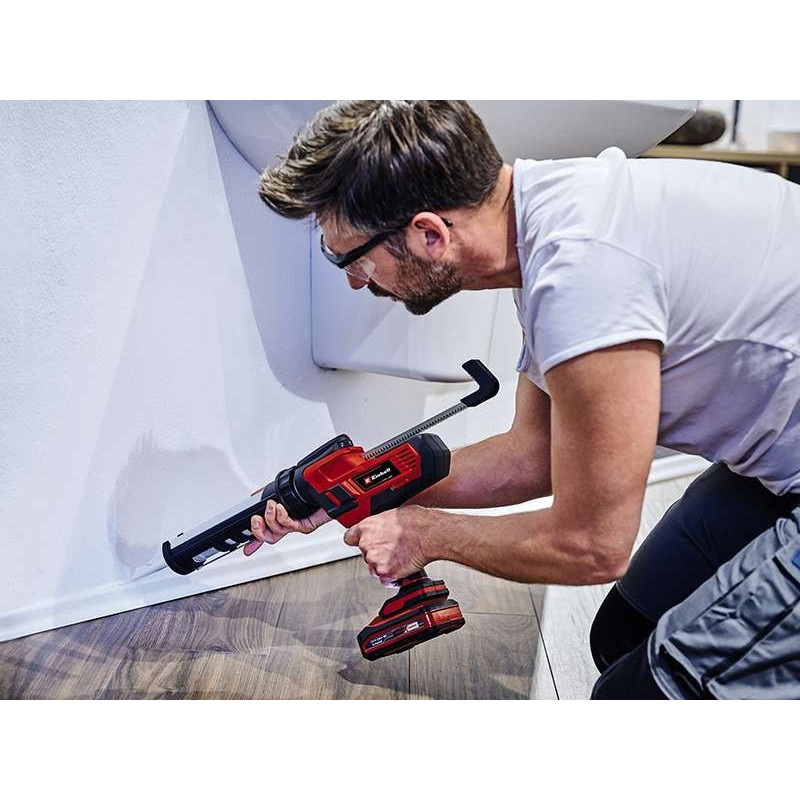 Einhell Пістолет для герметика TE-SG 18/10 Li - Solo акум., PXC, 18В, 2000 Н, 310 мл, 0.4-10 мм/с, 1.8 кг (без АКБ і ЗП) (4522250)