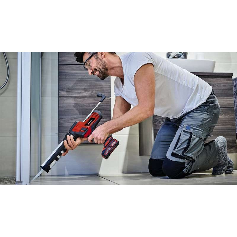 Einhell Пістолет для герметика TE-SG 18/10 Li - Solo акум., PXC, 18В, 2000 Н, 310 мл, 0.4-10 мм/с, 1.8 кг (без АКБ і ЗП) (4522250)