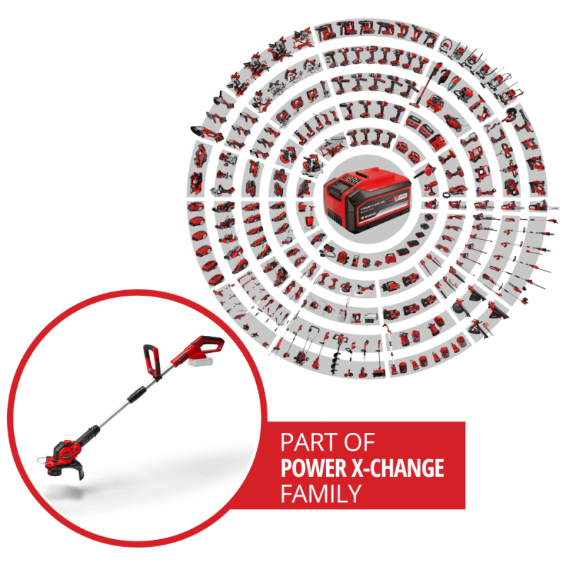 Einhell Акумуляторний тример GE-CT 18/28 Li - Solo, без акб (3411242)