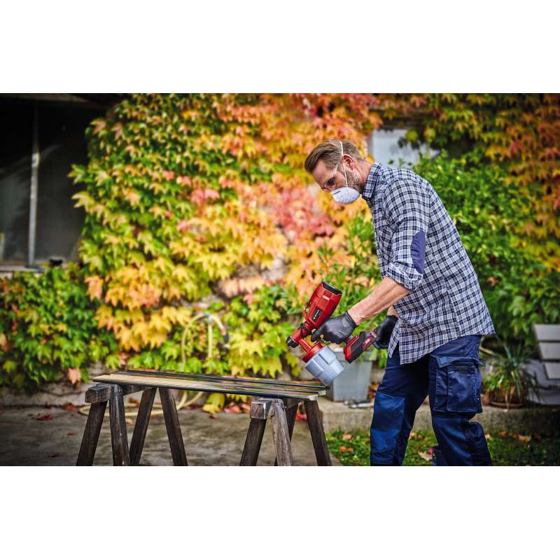 Einhell Фарборозпилювач TC-SY 18/60 Li акумуляторний Solo, 18В, 650 мл/хв, бачок 800 мл (4260025)